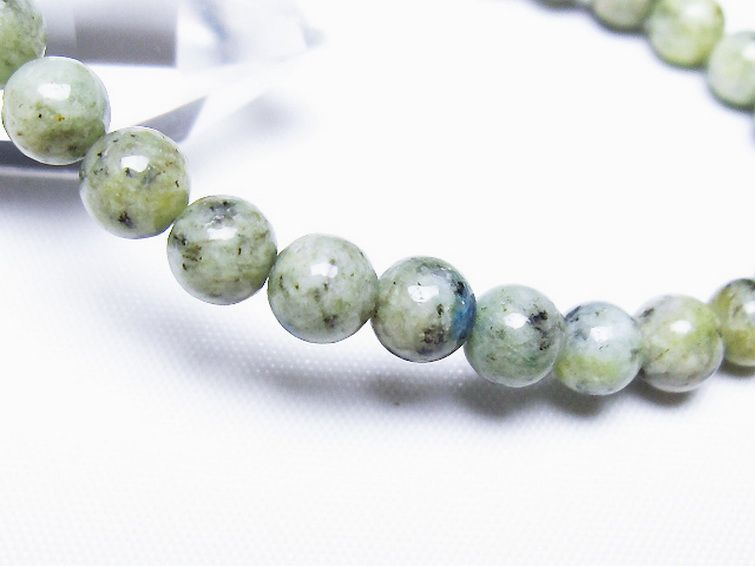 K2ストーン アズライト イン グラナイト ブレスレット 6mm [t193-4161] 3枚目