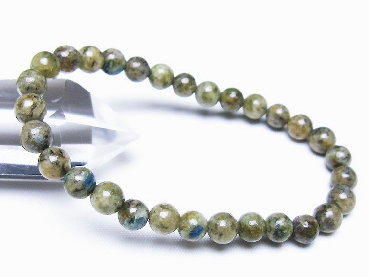 K2ストーン アズライト イン グラナイト ブレスレット 6mm [t193-4165] 1枚目