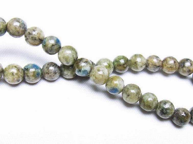 K2ストーン アズライト イン グラナイト ブレスレット 6mm [t193-4165] 2枚目