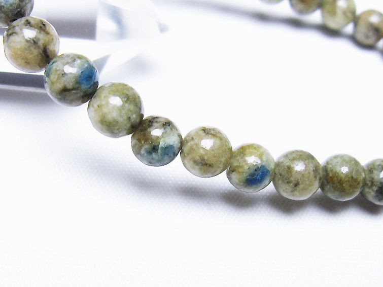 K2ストーン アズライト イン グラナイト ブレスレット 6mm [t193-4165] 3枚目