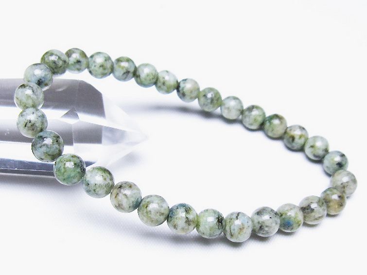 K2ストーン アズライト イン グラナイト ブレスレット 6mm [t193-4167] 1枚目