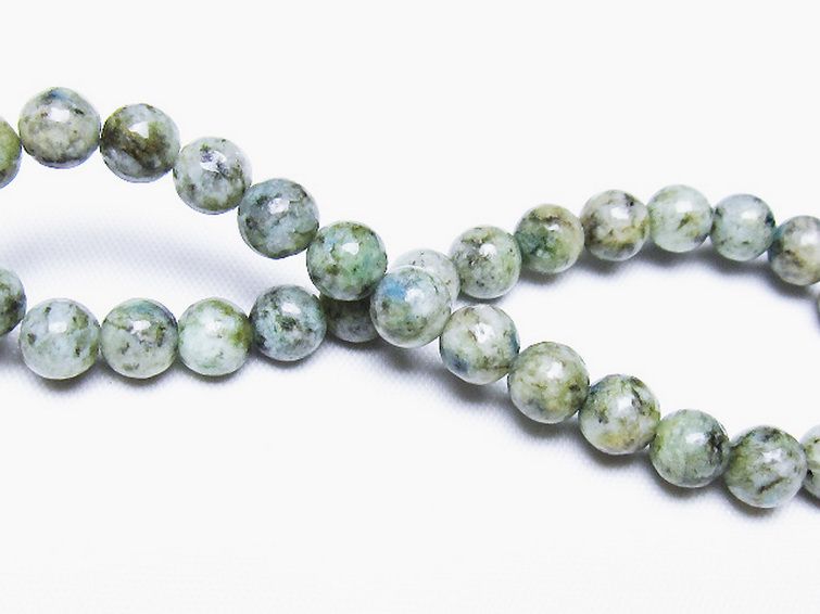 K2ストーン アズライト イン グラナイト ブレスレット 6mm [t193-4167] 2枚目