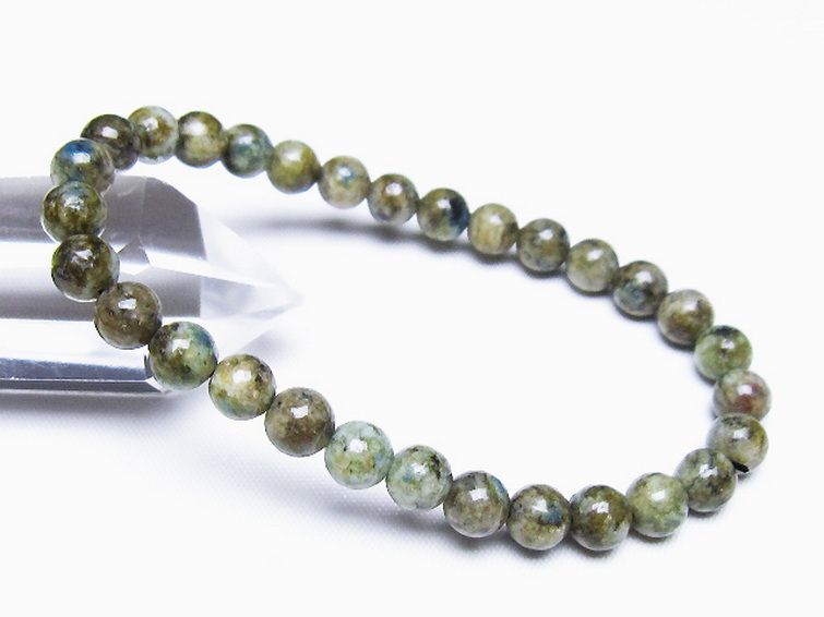 K2ストーン アズライト イン グラナイト ブレスレット 6mm [t193-4176] 1枚目