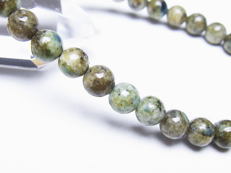 K2ストーン アズライト イン グラナイト ブレスレット 6mm [t193-4176] 3枚目