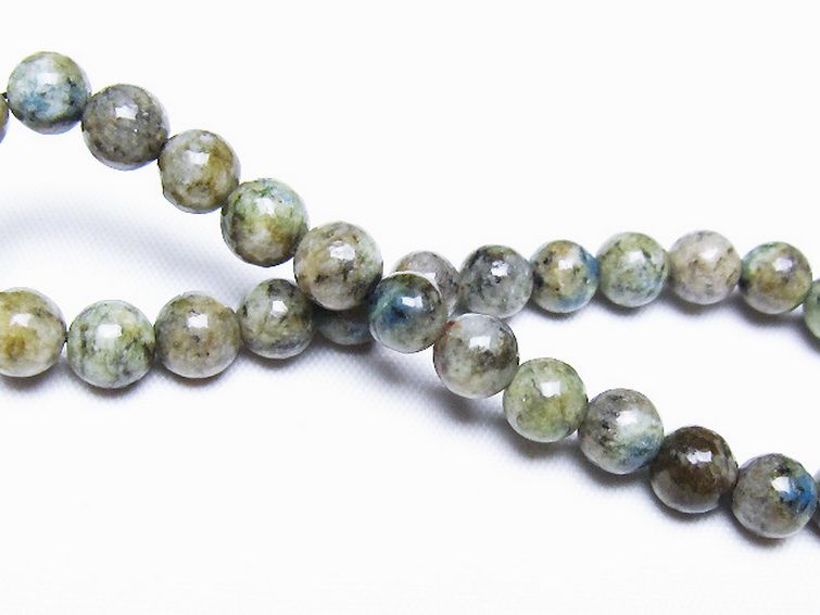 K2ストーン アズライト イン グラナイト ブレスレット 6mm [t193-4177] 2枚目