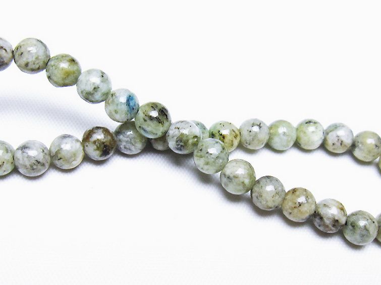 K2ストーン アズライト イン グラナイト ブレスレット 6mm [t193-4179] 2枚目