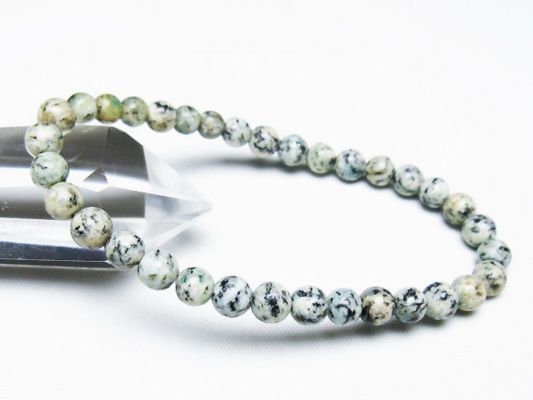 K2ストーン アズライト イン グラナイト ブレスレット 6mm [t193-4188] 1枚目