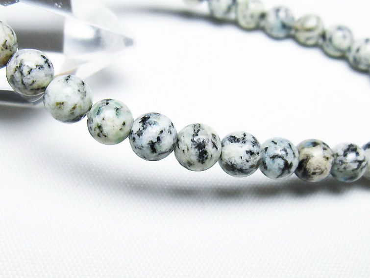 K2ストーン アズライト イン グラナイト ブレスレット 6mm [t193-4188] 3枚目