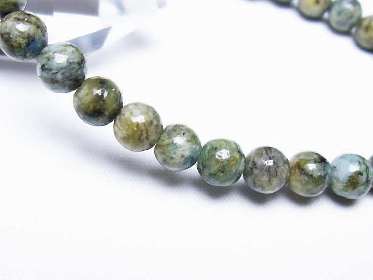 K2ストーン アズライト イン グラナイト ブレスレット 6mm [t193-4200] 3枚目