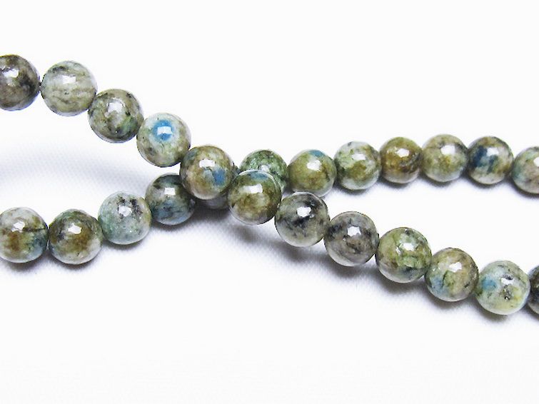 K2ストーン アズライト イン グラナイト ブレスレット 6mm [t193-4218] 2枚目