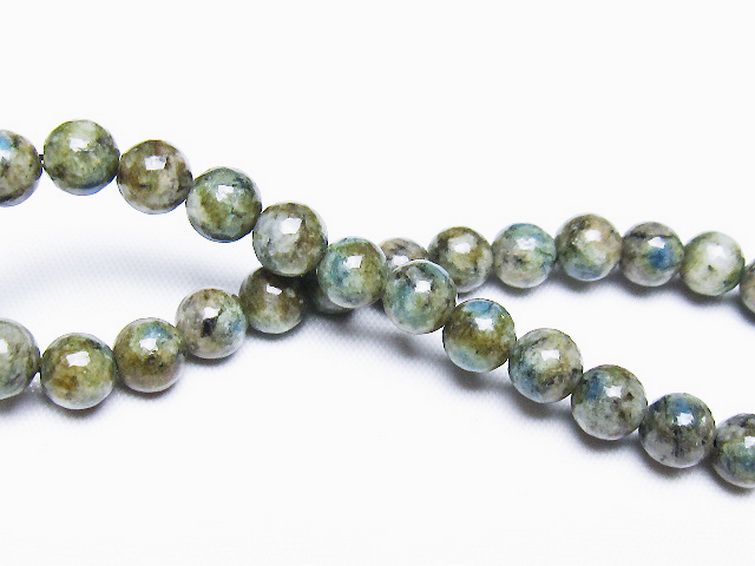 K2ストーン アズライト イン グラナイト ブレスレット 6mm [t193-4225] 2枚目