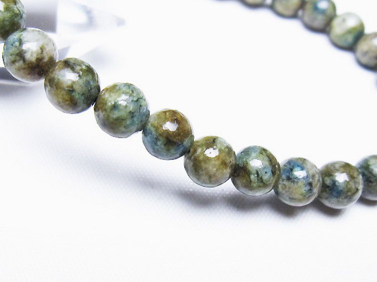 K2ストーン アズライト イン グラナイト ブレスレット 6mm [t193-4225] 3枚目