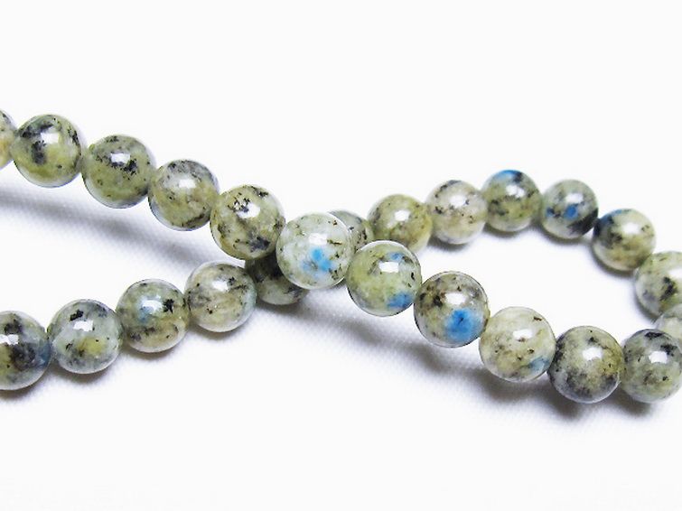 K2ストーン アズライト イン グラナイト ブレスレット 6mm [t193-4226] 2枚目