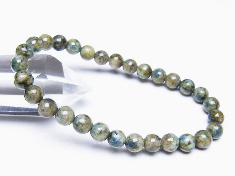 K2ストーン アズライト イン グラナイト ブレスレット 6mm [t193-4230] 1枚目