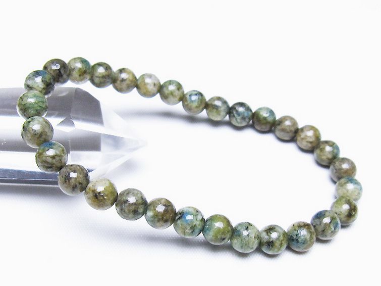 K2ストーン アズライト イン グラナイト ブレスレット 6mm [t193-4231] 1枚目