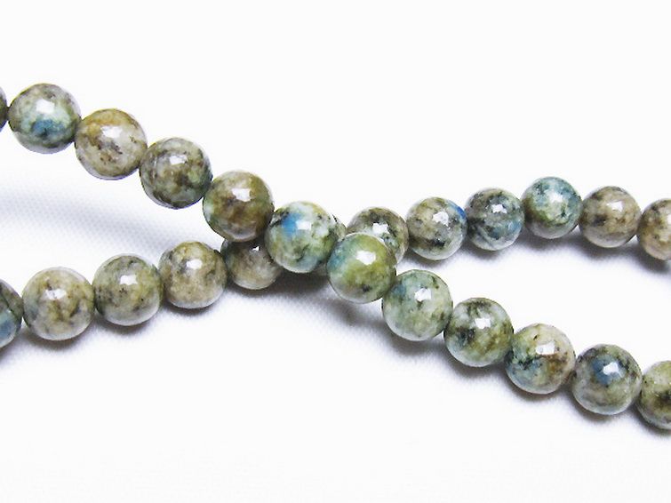 K2ストーン アズライト イン グラナイト ブレスレット 6mm [t193-4231] 2枚目