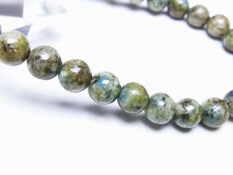 K2ストーン アズライト イン グラナイト ブレスレット 6mm [t193-4231] 3枚目