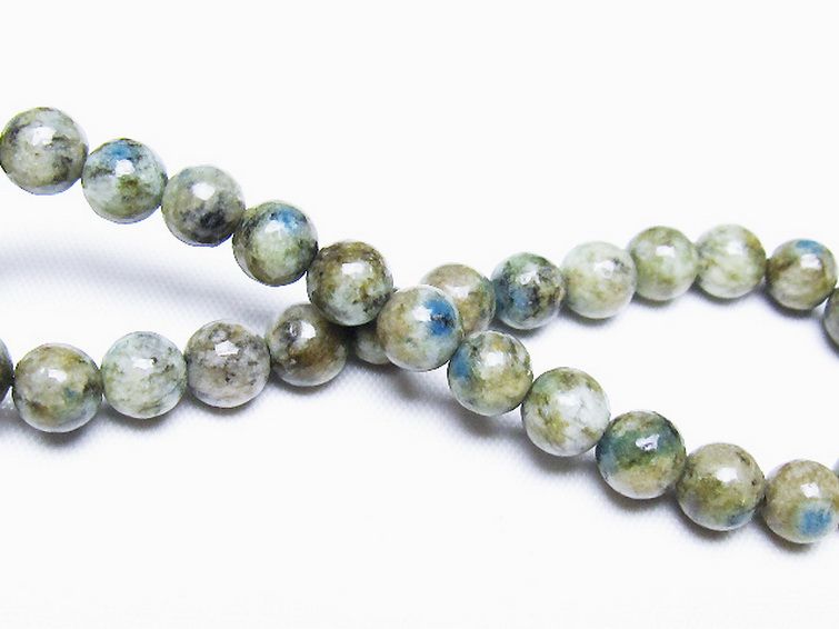 K2ストーン アズライト イン グラナイト ブレスレット 6mm [t193-4236] 2枚目