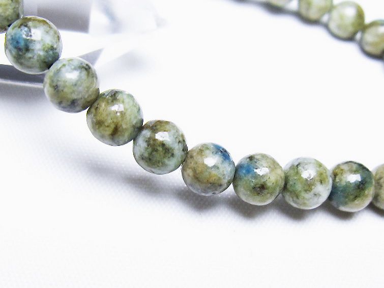 K2ストーン アズライト イン グラナイト ブレスレット 6mm [t193-4236] 3枚目