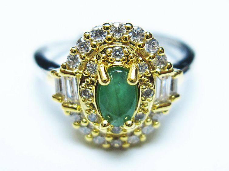 エメラルド 指輪 (13号) [t195-2066] 1枚目