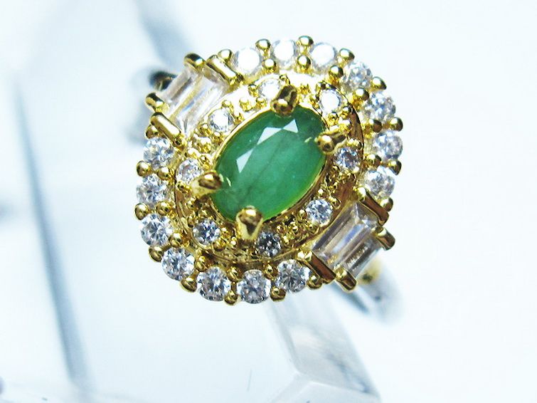 エメラルド 指輪 (13号) [t195-2066] 2枚目