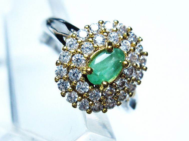 エメラルド 指輪 (14号) [t195-2068] 2枚目