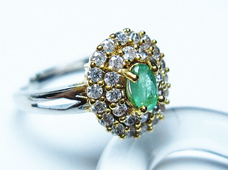 エメラルド 指輪 (14号) [t195-2068] 3枚目