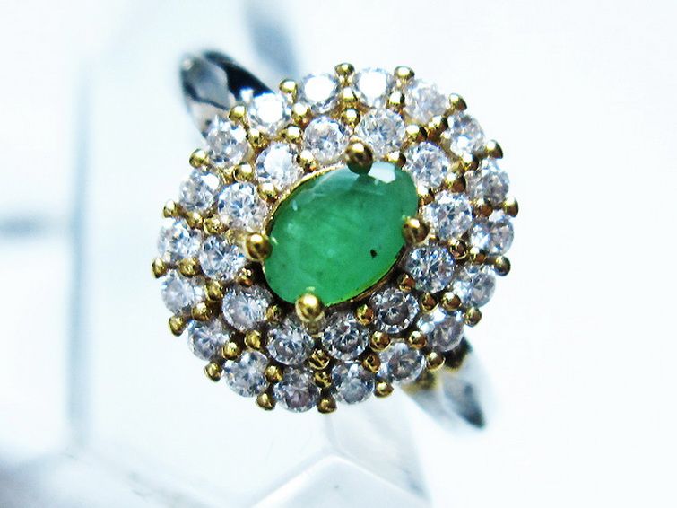 エメラルド 指輪 (14号) [t195-2075] 2枚目