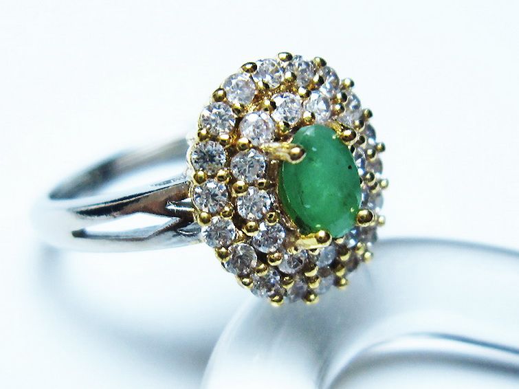 エメラルド 指輪 (14号) [t195-2075] 3枚目