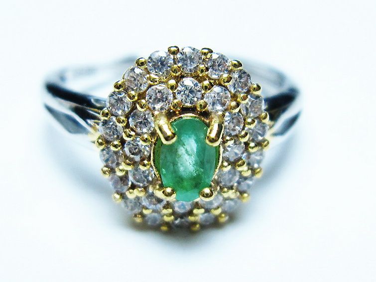 エメラルド 指輪 (13号) [t195-2164] 1枚目