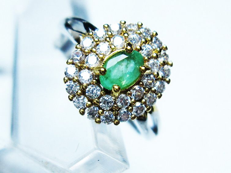 エメラルド 指輪 (13号) [t195-2164] 2枚目