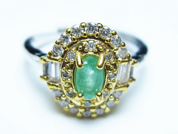 エメラルド 指輪 (13号) [t195-2188] 1枚目