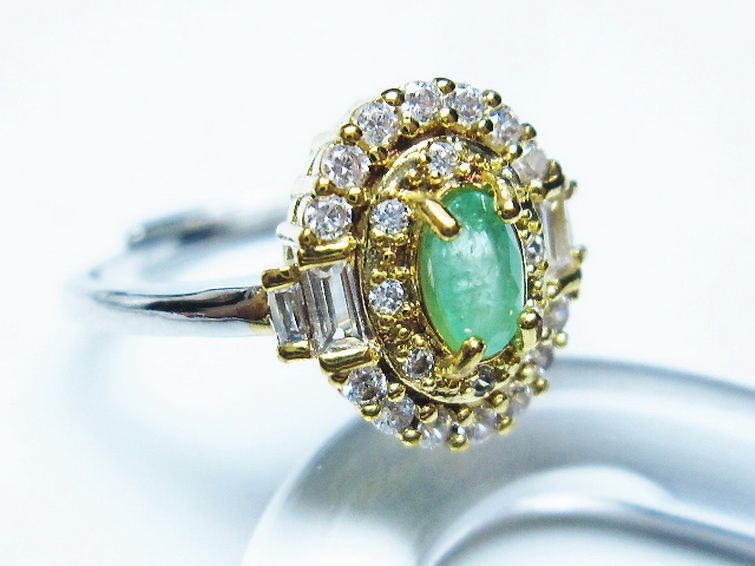 エメラルド 指輪 (13号) [t195-2188] 3枚目