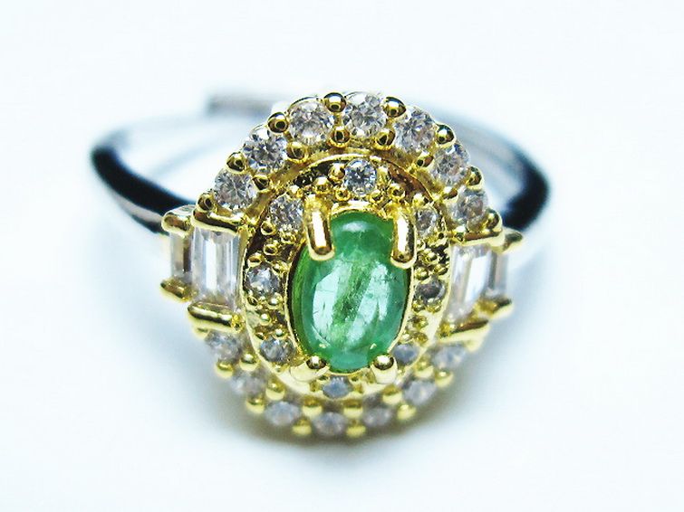 エメラルド 指輪 (13号) [t195-2205] 1枚目