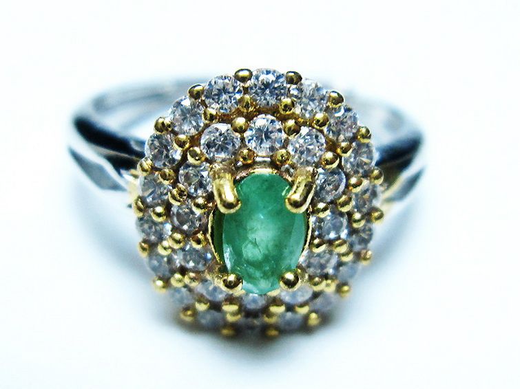 エメラルド 指輪 (11号) [t195-2224] 1枚目