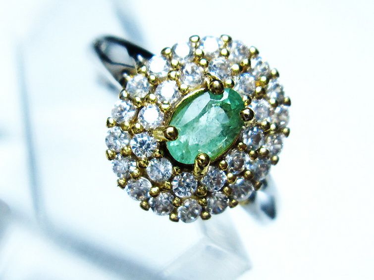 エメラルド 指輪 (14号) [t195-2249] 2枚目