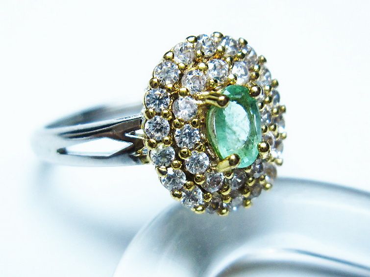 エメラルド 指輪 (14号) [t195-2249] 3枚目