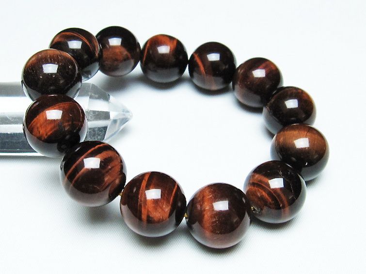レッドタイガーアイ※赤虎目石 ブレスレット 18mm [T198-6017] 1枚目