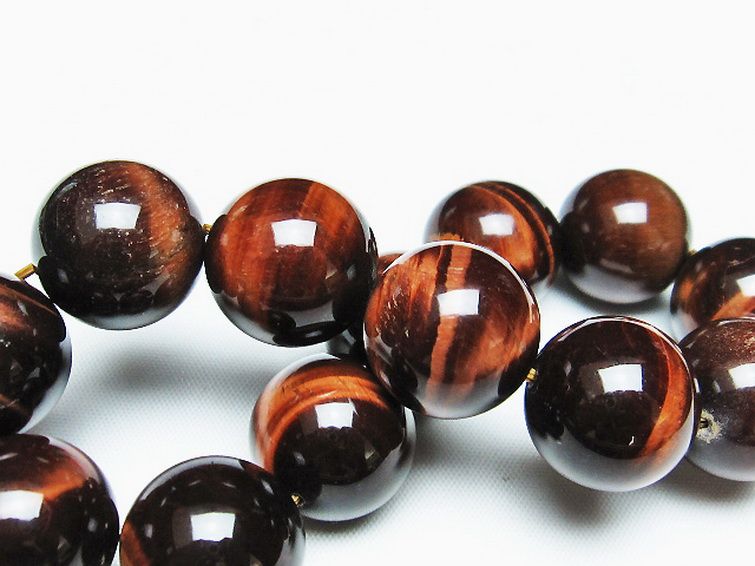 レッドタイガーアイ※赤虎目石 ブレスレット 18mm [T198-6017] 2枚目