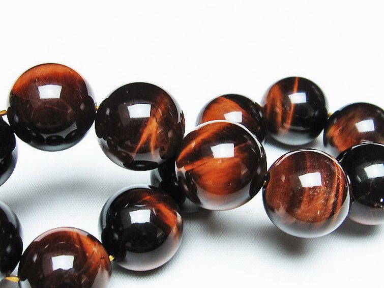 レッドタイガーアイ※赤虎目石 ブレスレット 18mm [T198-6022] 2枚目