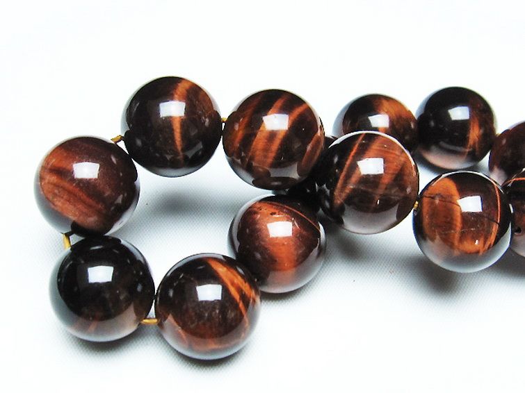 レッドタイガーアイ※赤虎目石 ブレスレット 18mm [T198-6032] 2枚目