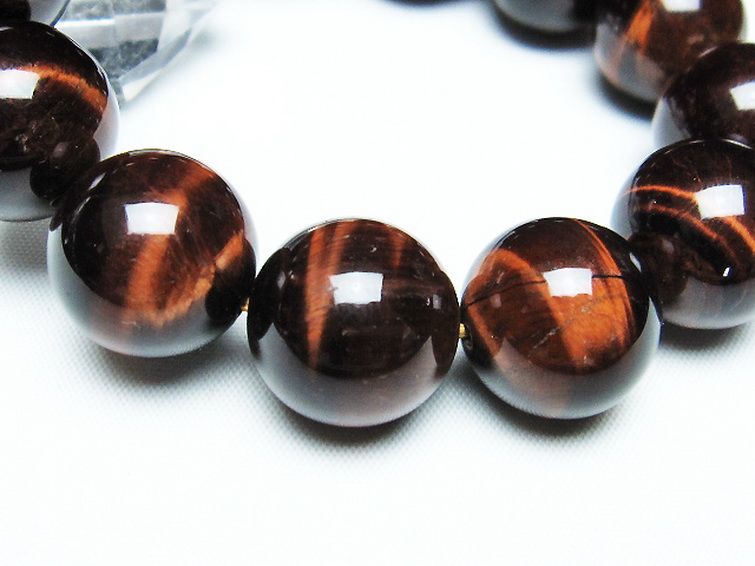 レッドタイガーアイ※赤虎目石 ブレスレット 18mm [T198-6032] 3枚目