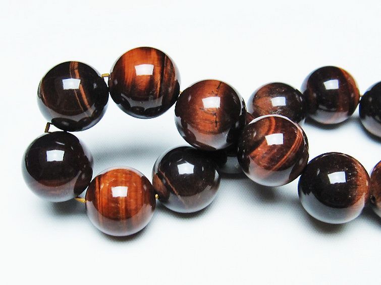 レッドタイガーアイ※赤虎目石 ブレスレット 16mm [T198-6122] 2枚目