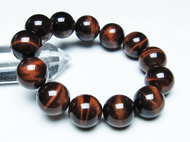 レッドタイガーアイ※赤虎目石 ブレスレット 18mm [T198-6129] 1枚目