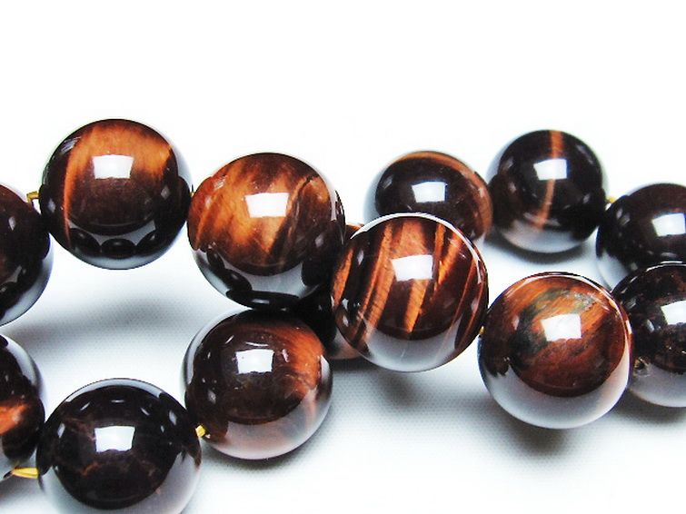 レッドタイガーアイ※赤虎目石 ブレスレット 18mm [t198-6133] 2枚目