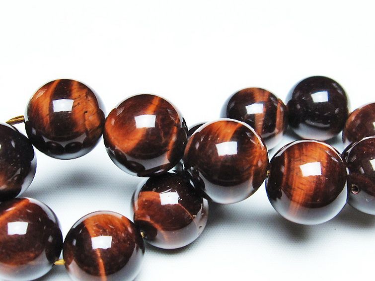 レッドタイガーアイ※赤虎目石 ブレスレット 18mm [t198-6134] 2枚目