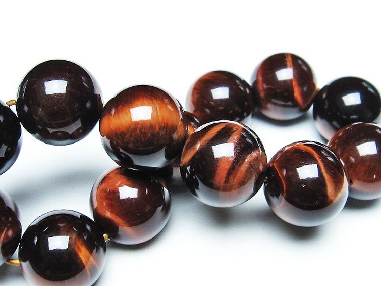 レッドタイガーアイ※赤虎目石 ブレスレット 18mm [t198-6135] 2枚目