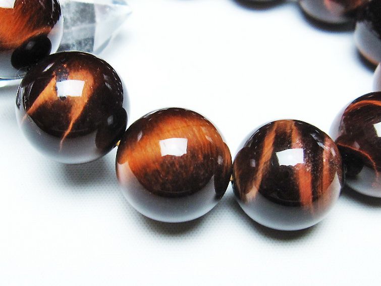 レッドタイガーアイ※赤虎目石 ブレスレット 18mm [t198-6135] 3枚目