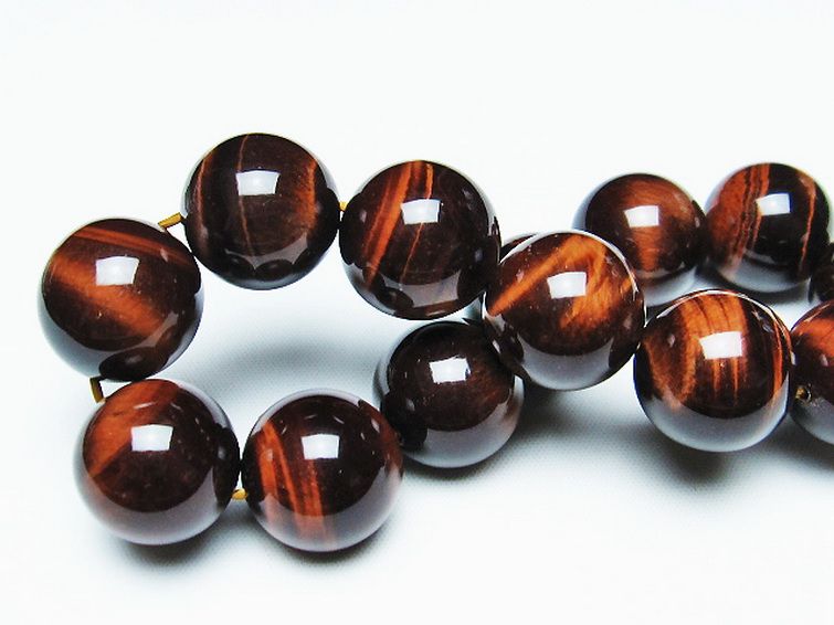 レッドタイガーアイ※赤虎目石 ブレスレット 18mm [t198-6138] 2枚目