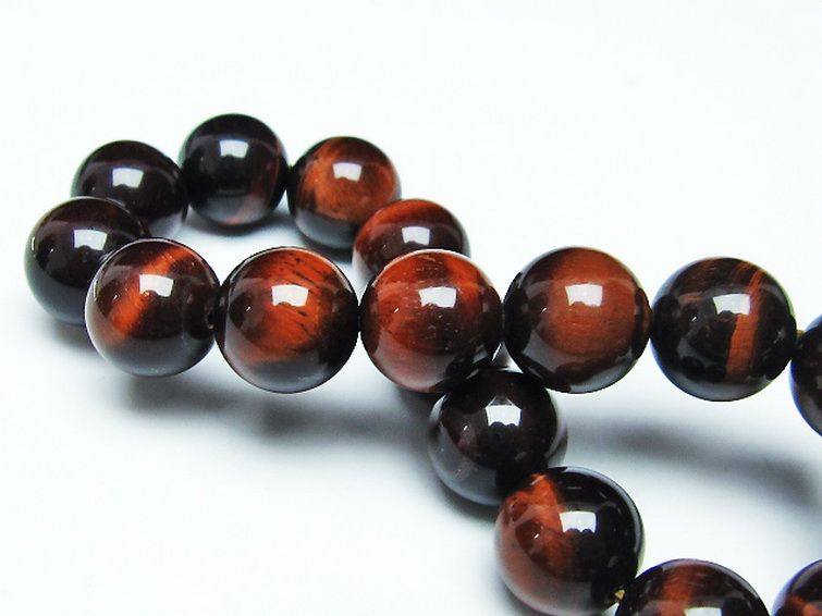 レッドタイガーアイ※赤虎目石 ブレスレット 12mm [t198-6212] 2枚目